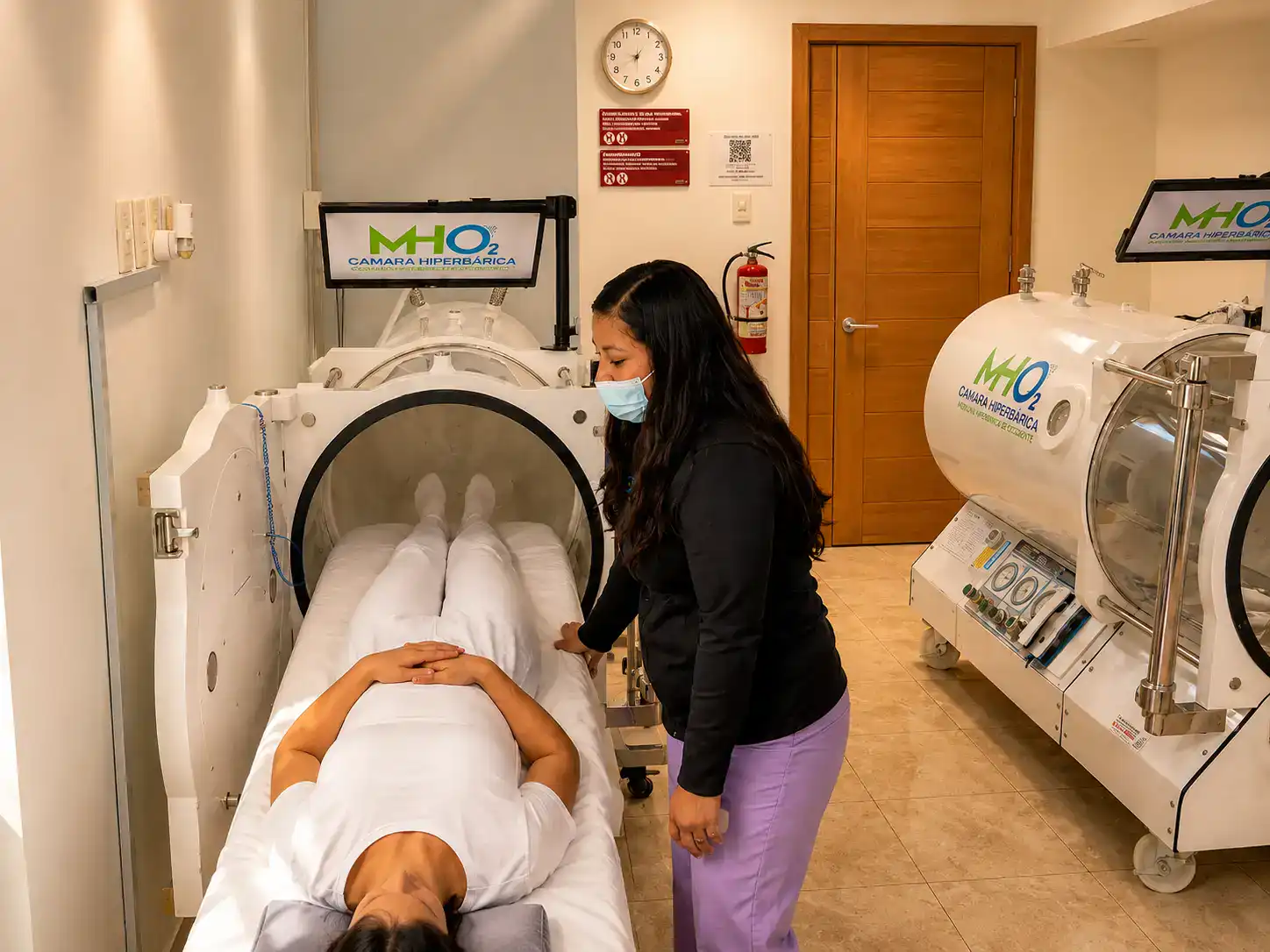 Cámara hiperbárica rígida de grado médico · MHO2