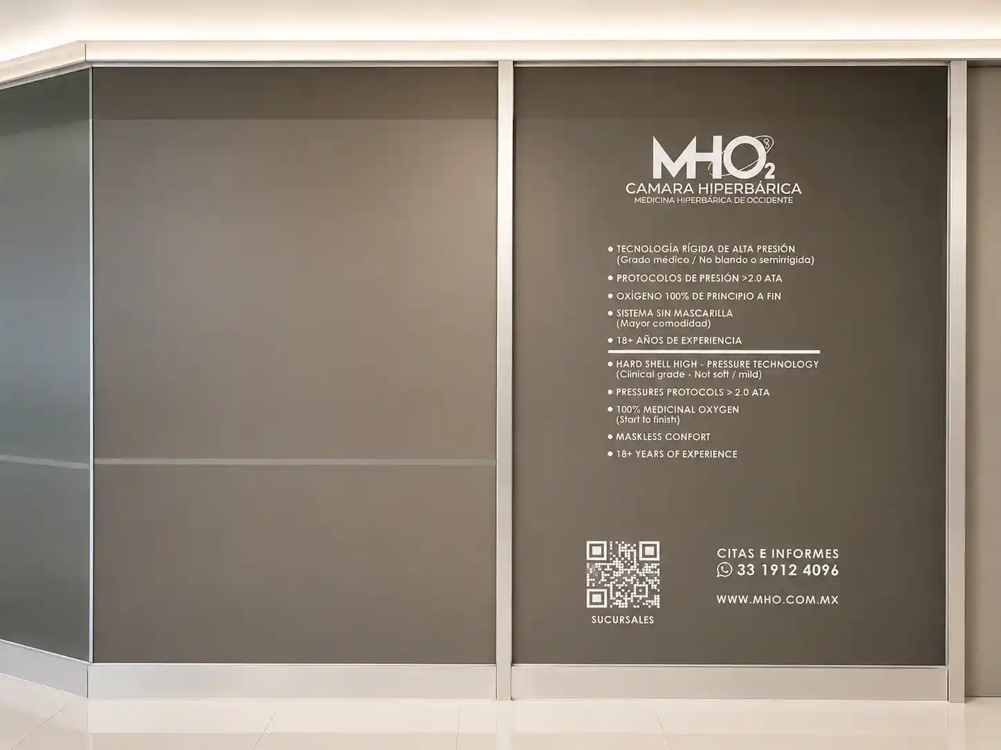 Instalaciones de MHO2 Cámara Hiperbárica en Innovare, Zapopan, Guadalajara
