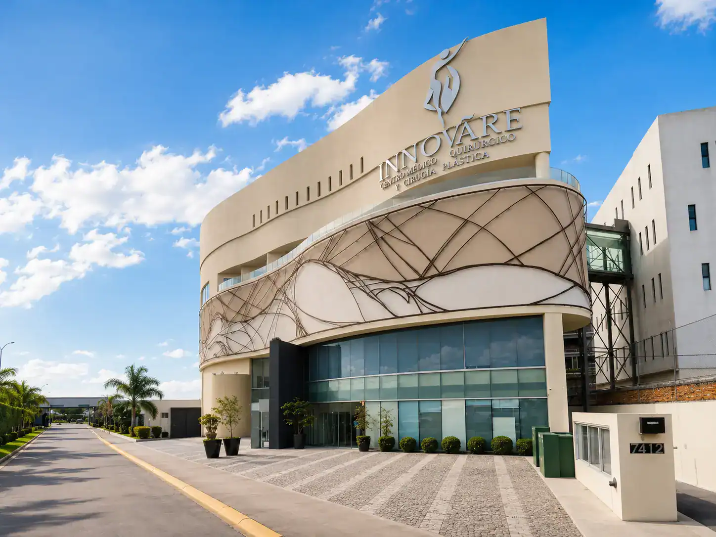 Fachada de la Cámara Hiperbárica MHO2 Innovare en Zapopan